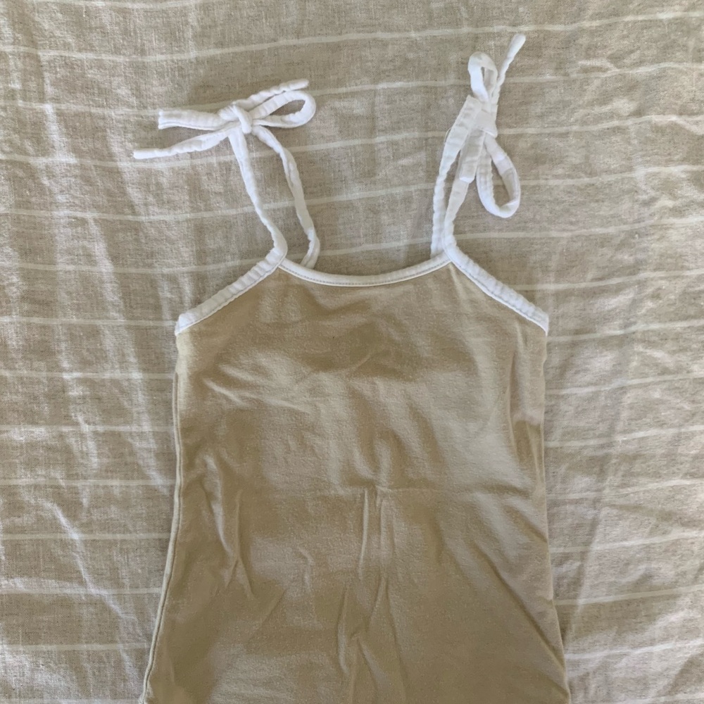 yoli + otis sand bodysuit w/ tie strap, size 3